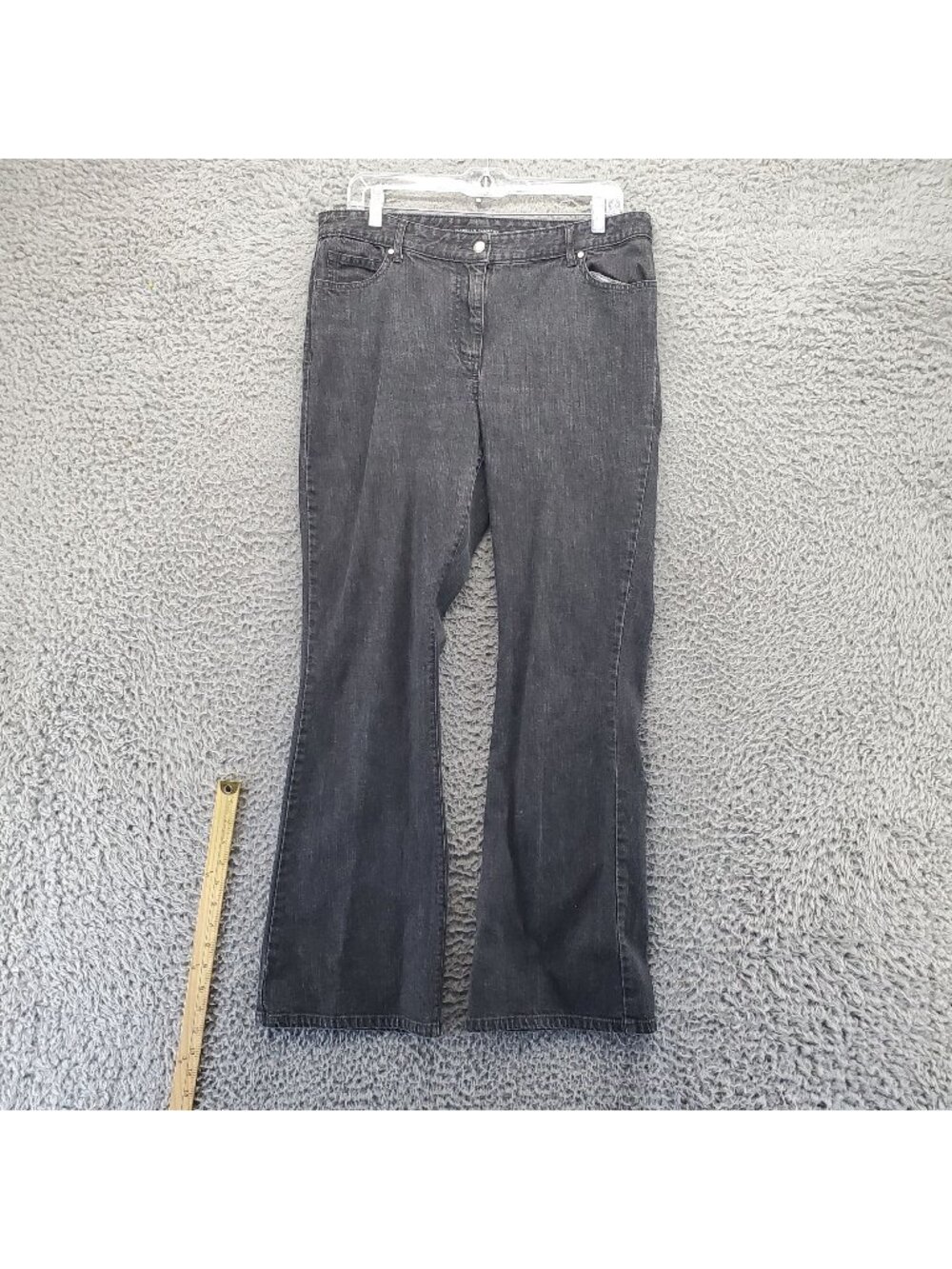 Isabella DeMarco Jeans Womens 12 Black Classic Denim Stretch Bootcut *Read*